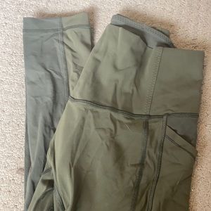 ARMY GREEN LULULEMON LEGGINGS